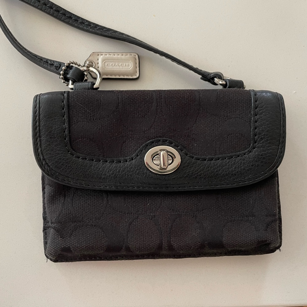 Coach crossbody phone and wallet purse